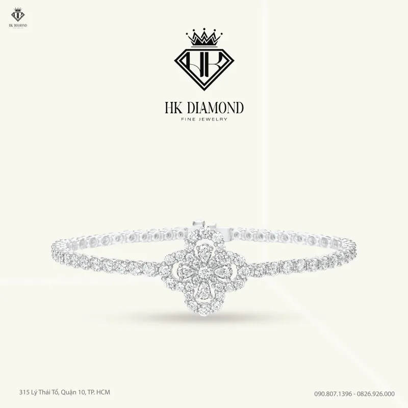 Diamond Loop Full Motif Diamond Bracelet