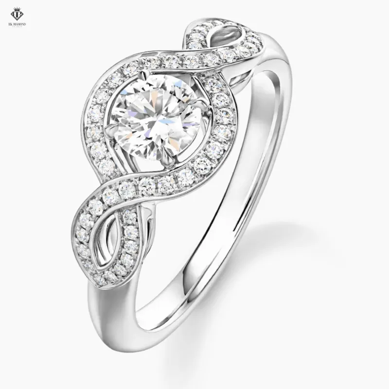 Lily Cluster Round Brilliant Diamond  Ring