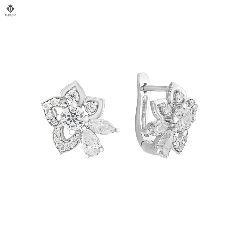 Flower Diamond Earring