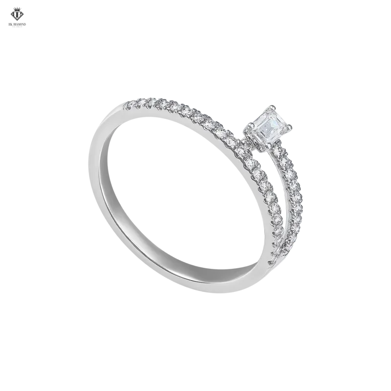 Emerald Pavé Band Ring