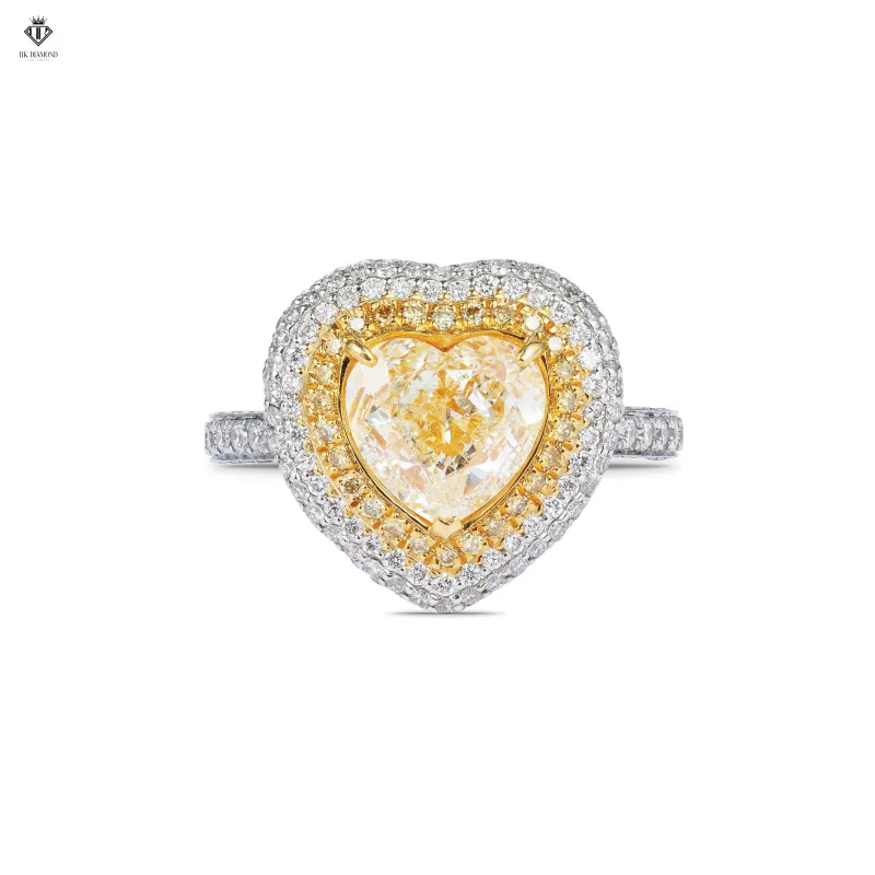Heart Yellow Diamond Ring