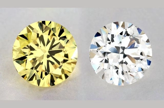 Kim cương màu vàng không phải là kim cương trắng thông thường