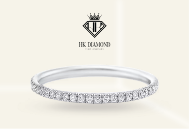 Micropavé Diamond Narrow Wedding Band