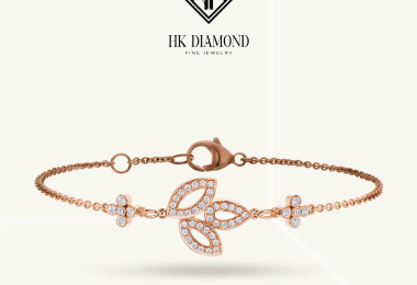 Lily Cluster Diamond Single Motif Bracelet