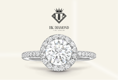 The One Round Brilliant Diamond Micropavé Engagement Ring