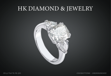 Nhẫn Kim Cương Dáng Cushion