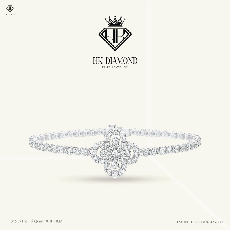 Diamond Loop Full Motif Diamond Bracelet