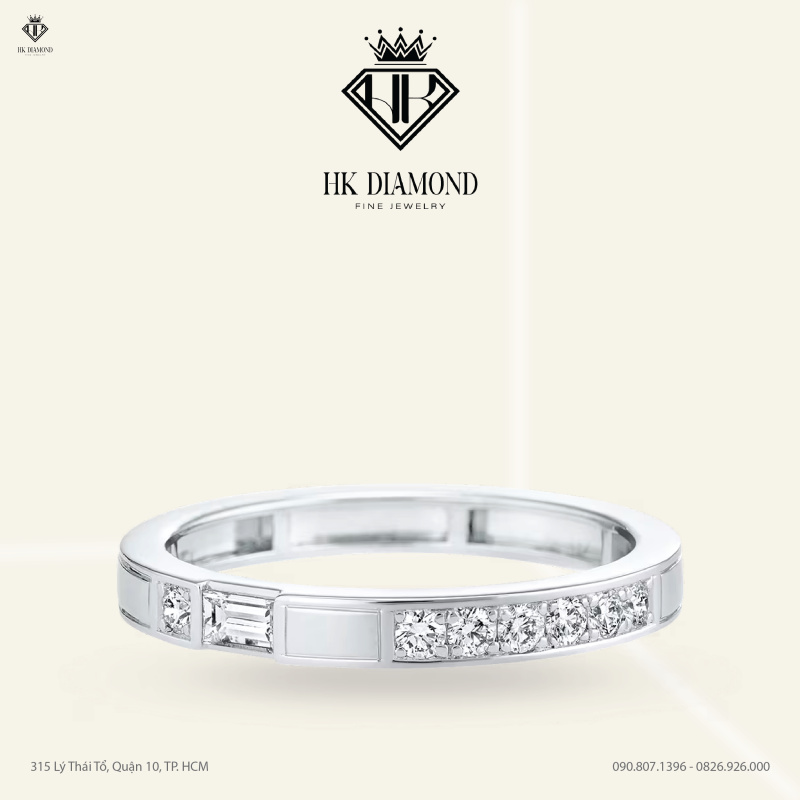 Traffic Diamond Wedding Band