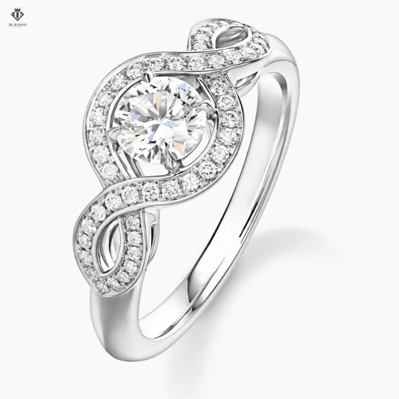 Lily Cluster Round Brilliant Diamond  Ring