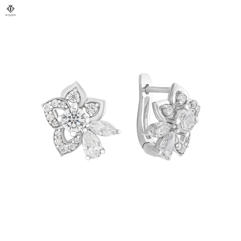 Flower Diamond Earring