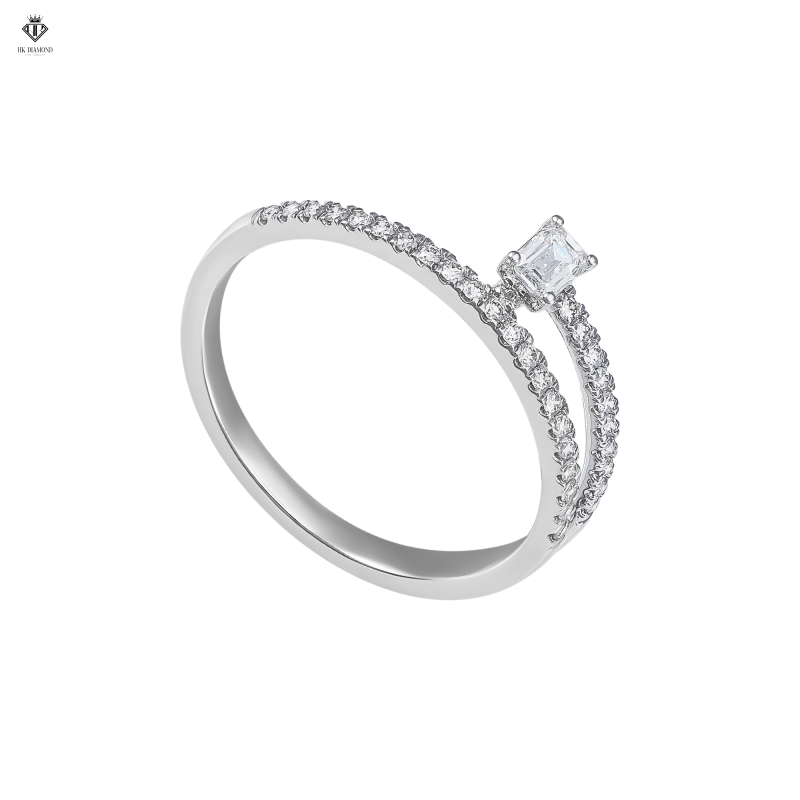 Emerald Pavé Band Ring