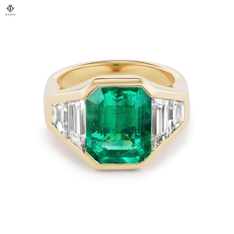 Radiant Emerald Ring