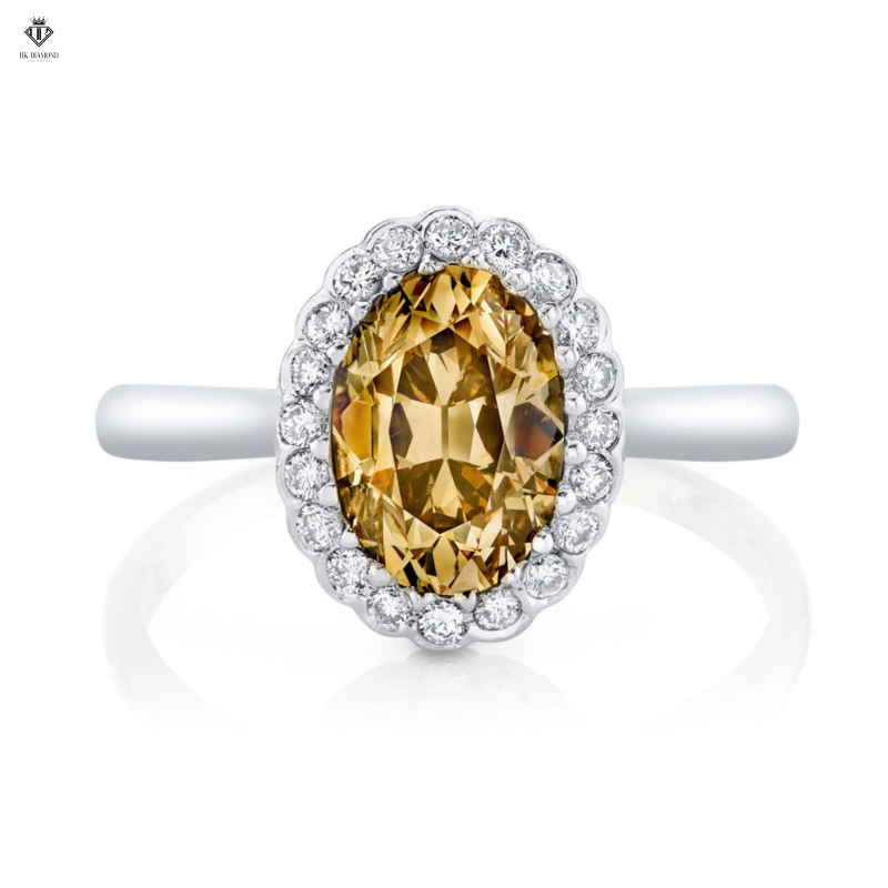 Oval Fancy Yellow Ring 
